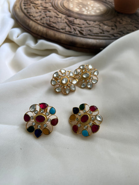 Jumbo kundan studs