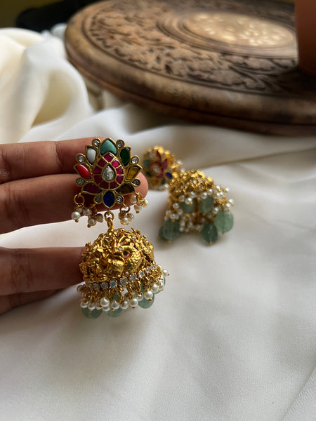 Navaratna Nagas jhumkas