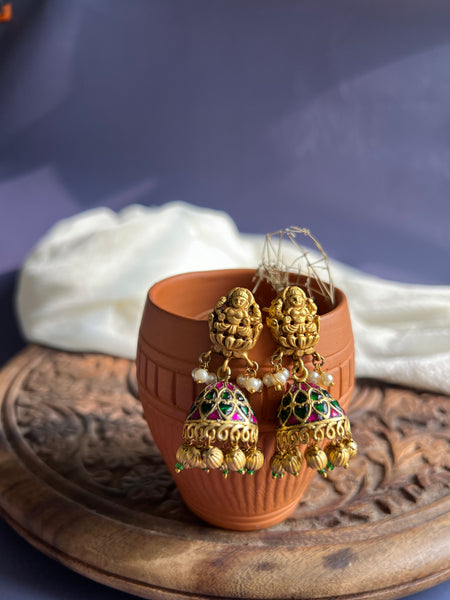 Nagas kundan jhumkas
