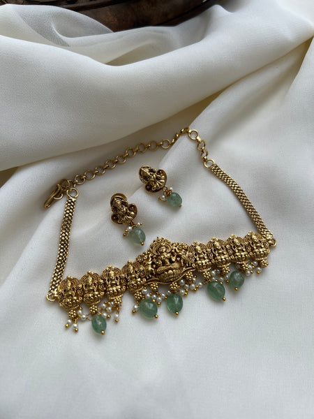 Kid friendly Lakshmi choker with earrings