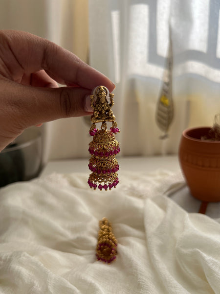 Lakshmi 3 step jhumkas
