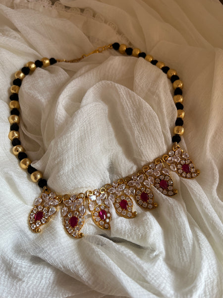 Manga stone bead necklace