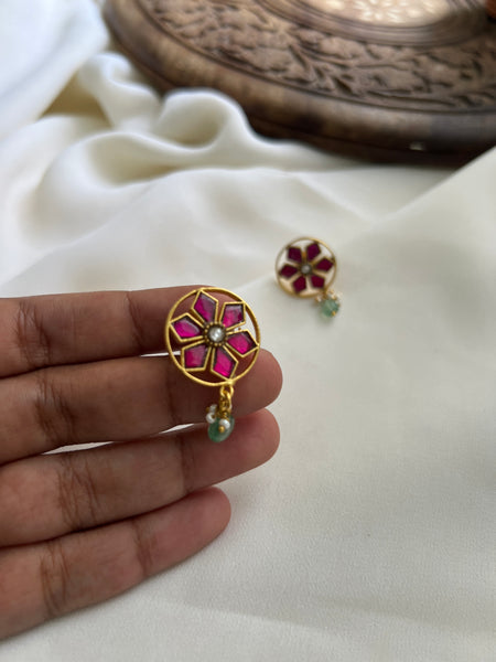 Kundan cutwork studs