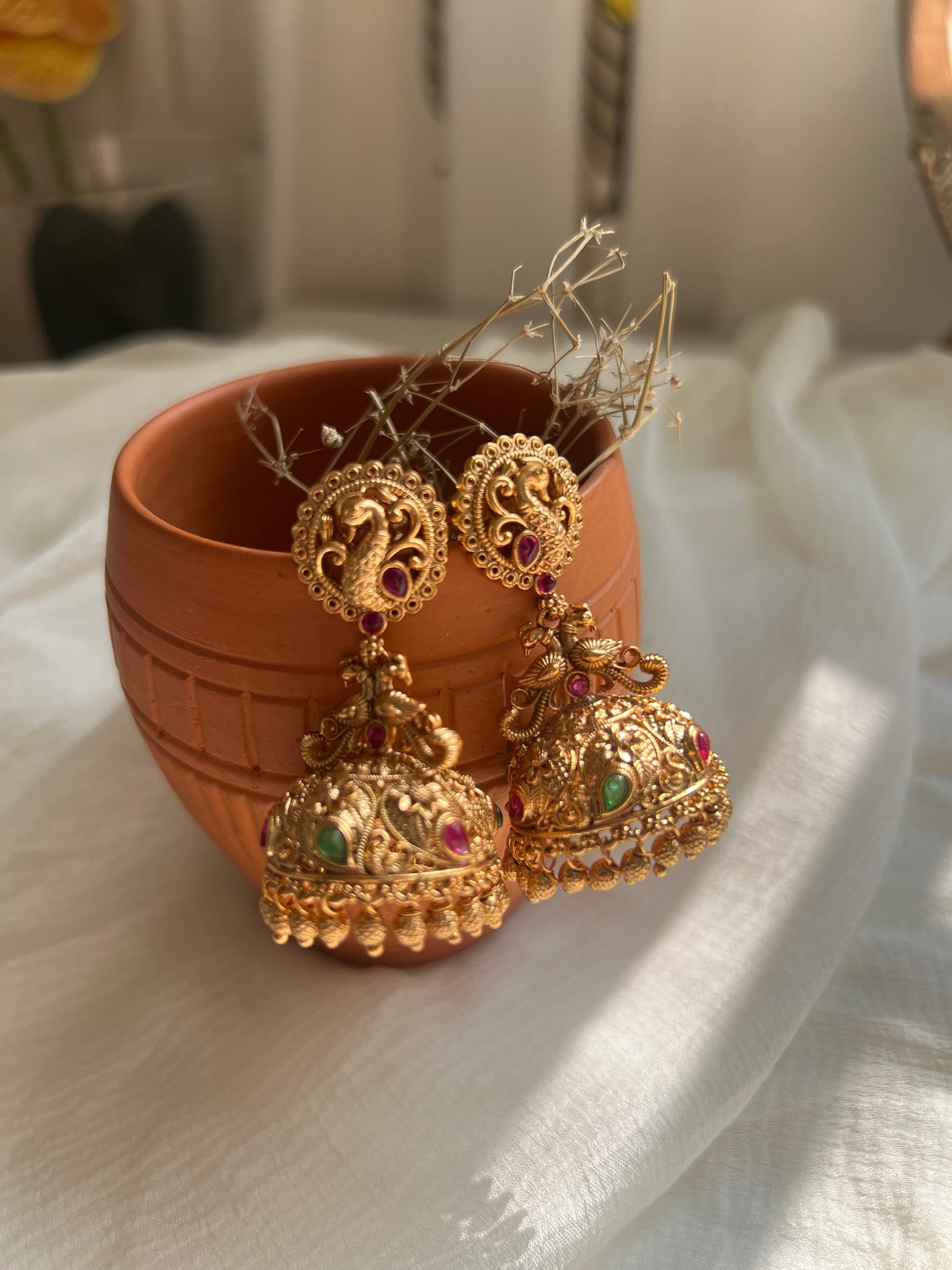 Lakshmi kemp jhumkas