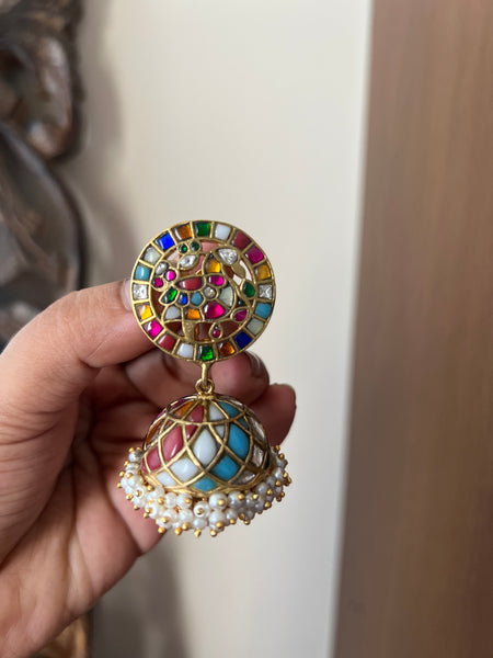 Kundan Annam vintage Jhumkas- pre book
