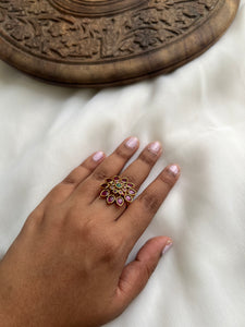 Kemp flower bridal ring