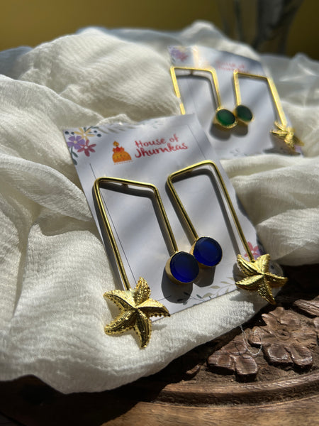 Star fish stone studs