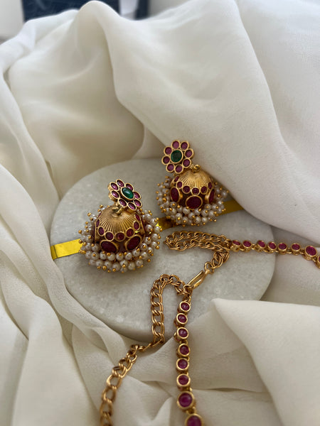 Original kemp vintage attigai with Jhumkas