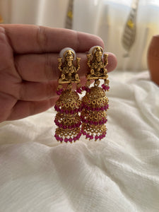 Lakshmi 3 step jhumkas