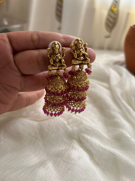 Lakshmi 3 step jhumkas