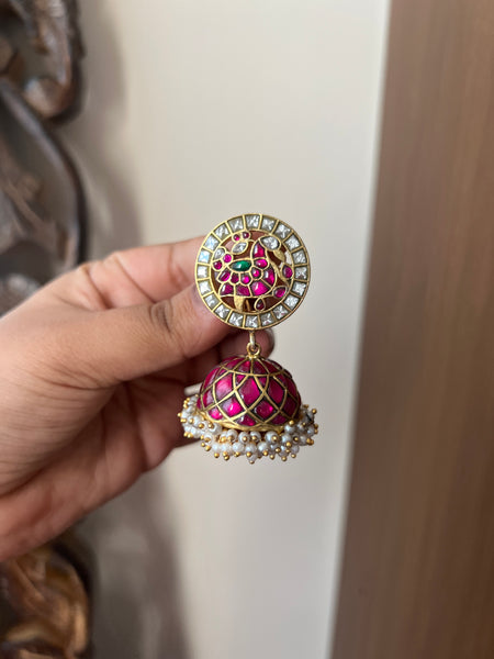 Kundan Annam vintage Jhumkas- pre book