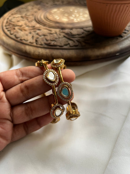 Antique Polki uncut bangles