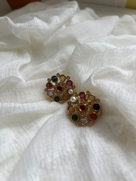 Jumbo Navaratna studs