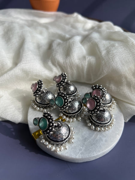 2 stone jhumkas