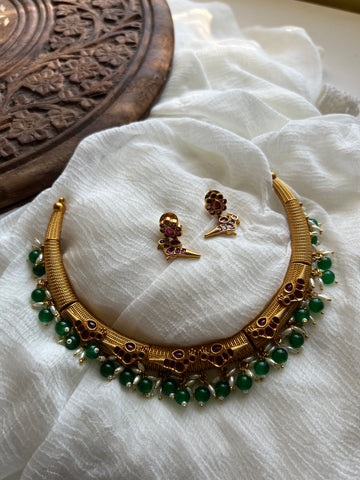 Bright matte kemp parrot hasli with studs