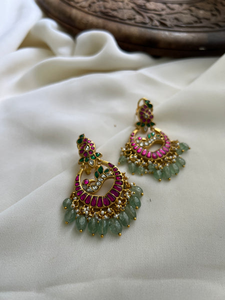Kundan peacock Chaandbalis