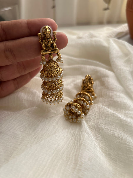 Lakshmi 3 step jhumkas