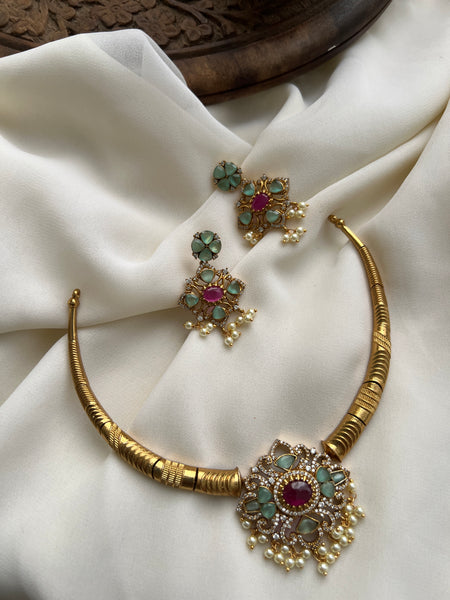 Designer stone hasli with studs