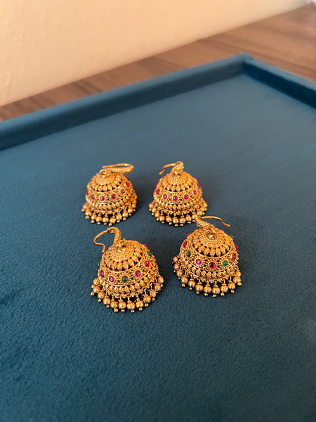 Kemp antique hook jhumkas