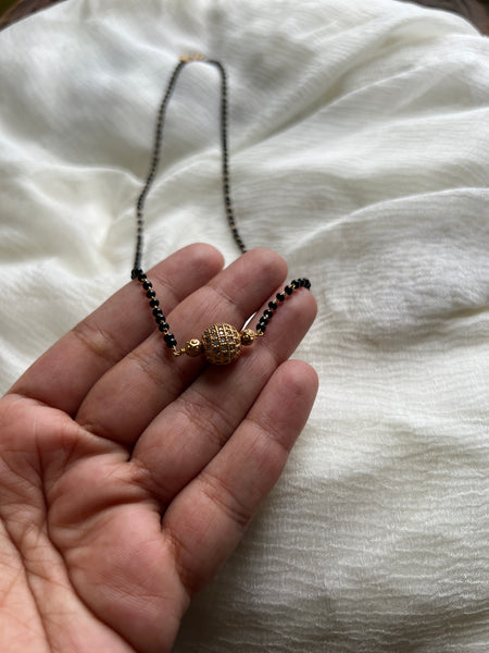 Stone sphere mangalsutra