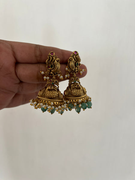 Nagas mayoora jhumkas