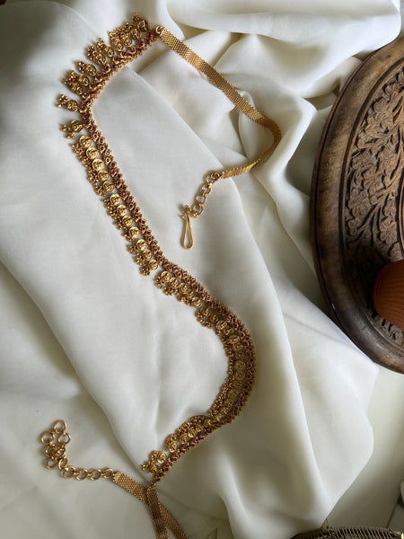 Lakshmi coin bridal hip chain