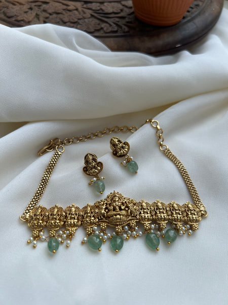Kid friendly Lakshmi choker with earrings