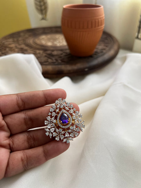 Lilac Victorian stone ring