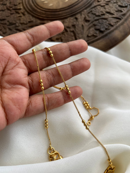 Kerala style antique anklets