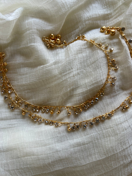Stone drops anklets