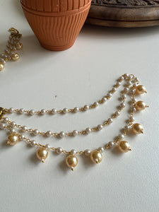 Pearl  earring chain