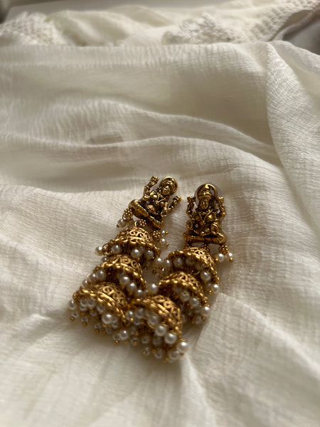 Lakshmi 3 step jhumkas