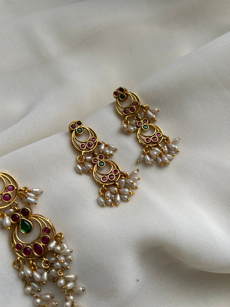 Guttapusalu layers haram with earrings