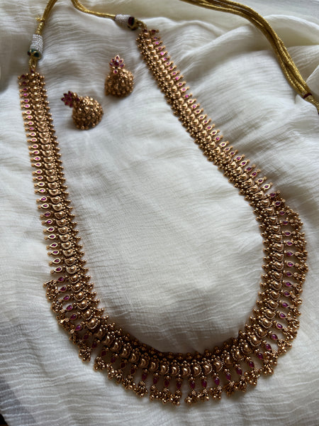 Kemp bridal Paisley necklace with jhumkas