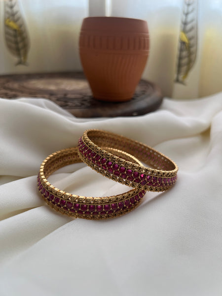 Premium kemp bridal bangles 2.6