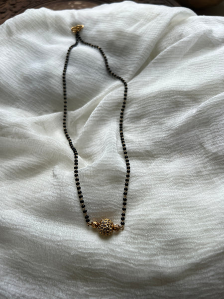 Stone sphere mangalsutra
