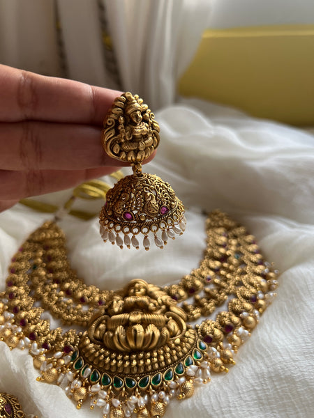 Nagas premium necklace with jhumkas