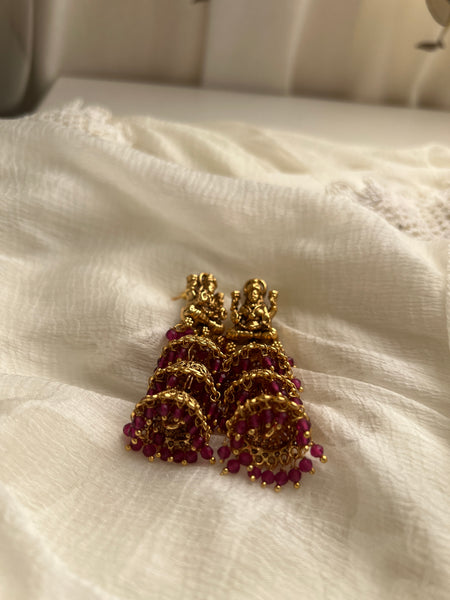 Lakshmi 3 step jhumkas
