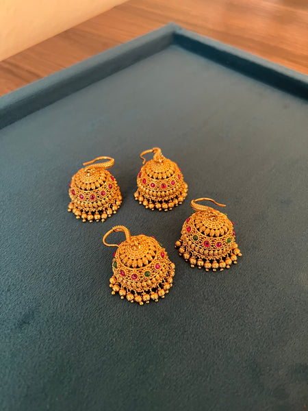 Kemp antique hook jhumkas