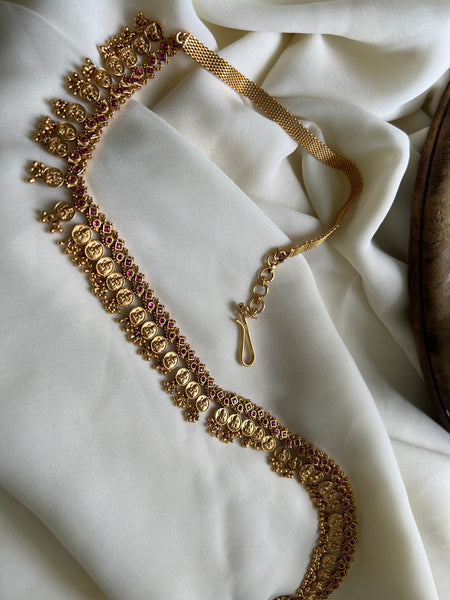 Lakshmi coin bridal hip chain