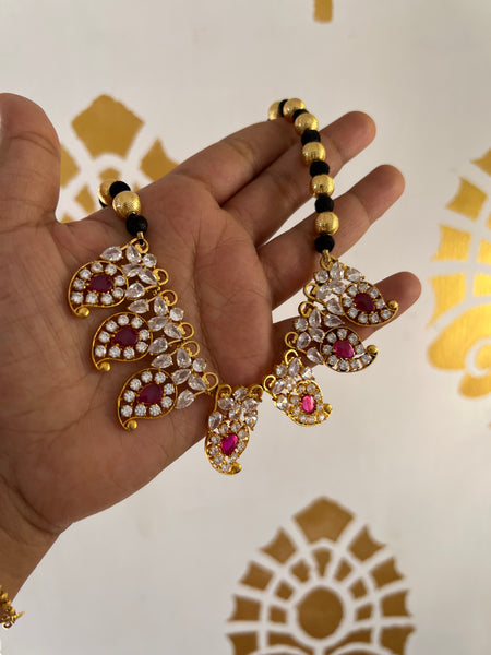 Manga stone bead necklace