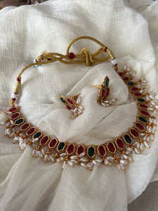 Kemp look alike rice pearls necklace