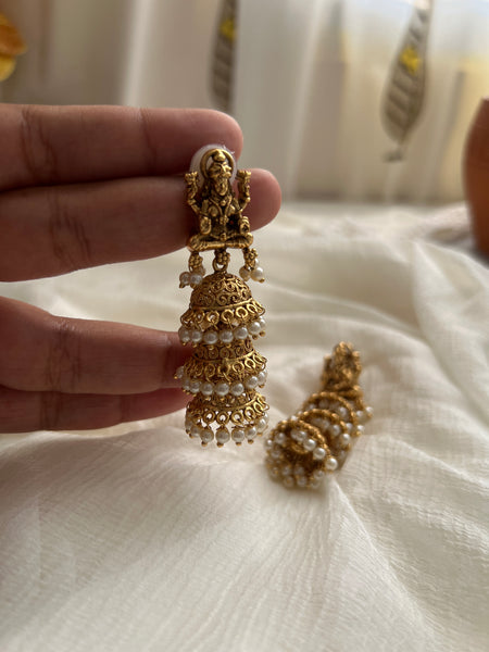 Lakshmi 3 step jhumkas