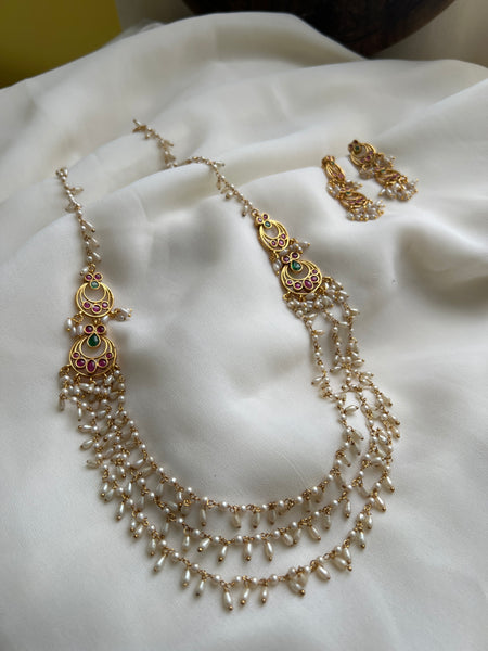 Guttapusalu layers haram with earrings