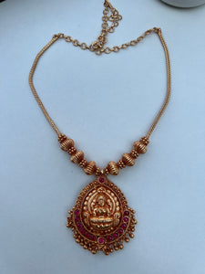 Lakshmi gold look alike necklace
