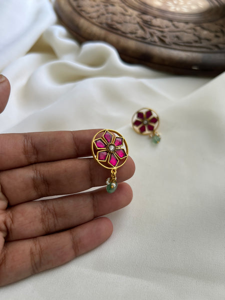 Kundan cutwork studs