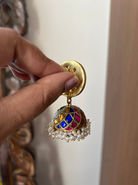 Kundan Annam vintage Jhumkas- pre book