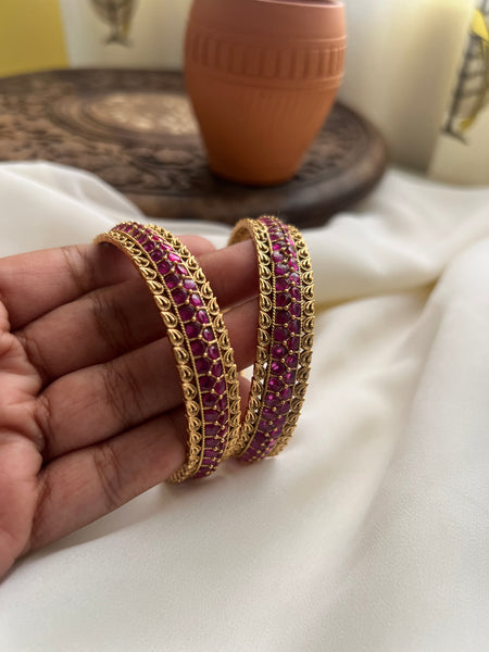Premium kemp bridal bangles 2.6