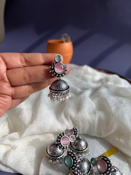 2 stone jhumkas