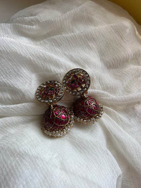 Kundan Annam vintage Jhumkas- pre book